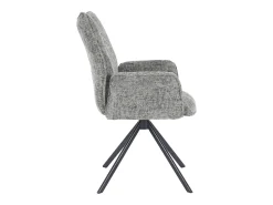 Pack de 2 sillas de comedor u oficina de 93x63x62 cm giratorias de tela en musgo Andrea