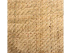 Pack de 2 sillas de comedor Provenza madera sostenible y ratán blanco Adec
