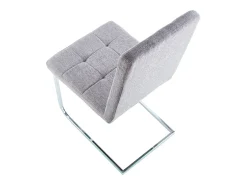 Pack de 4 sillas de comedor Vanity tejido gris Adec
