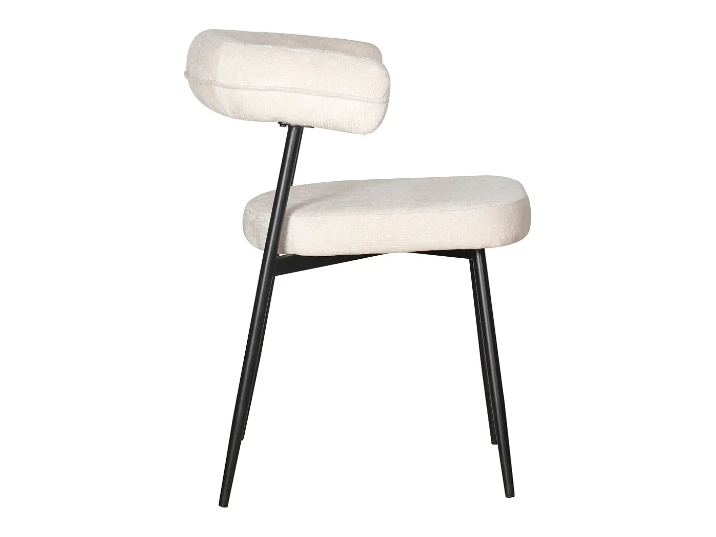 Pack de 2 sillas de tela beige THEA