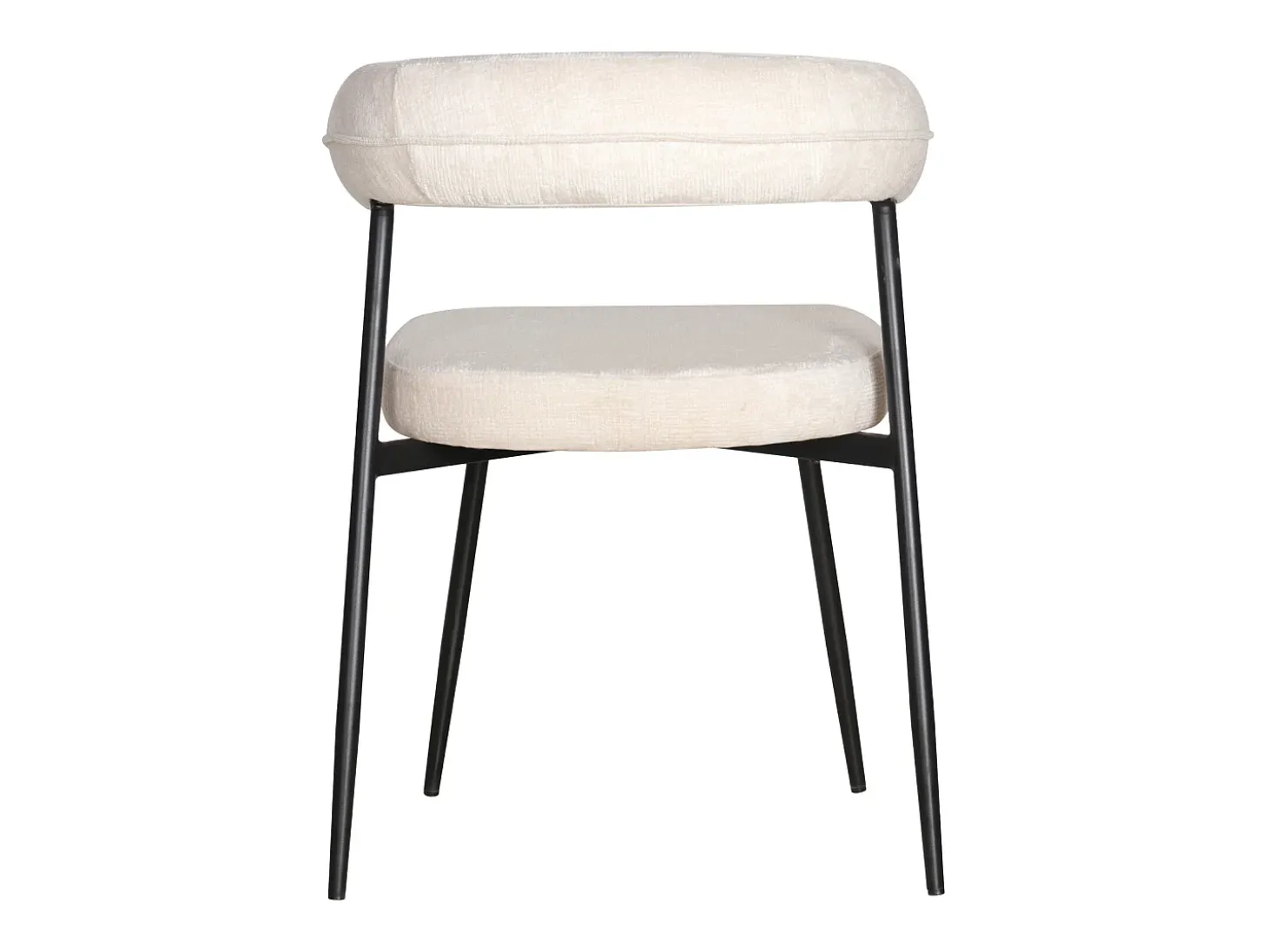 Pack de 2 sillas de tela beige THEA
