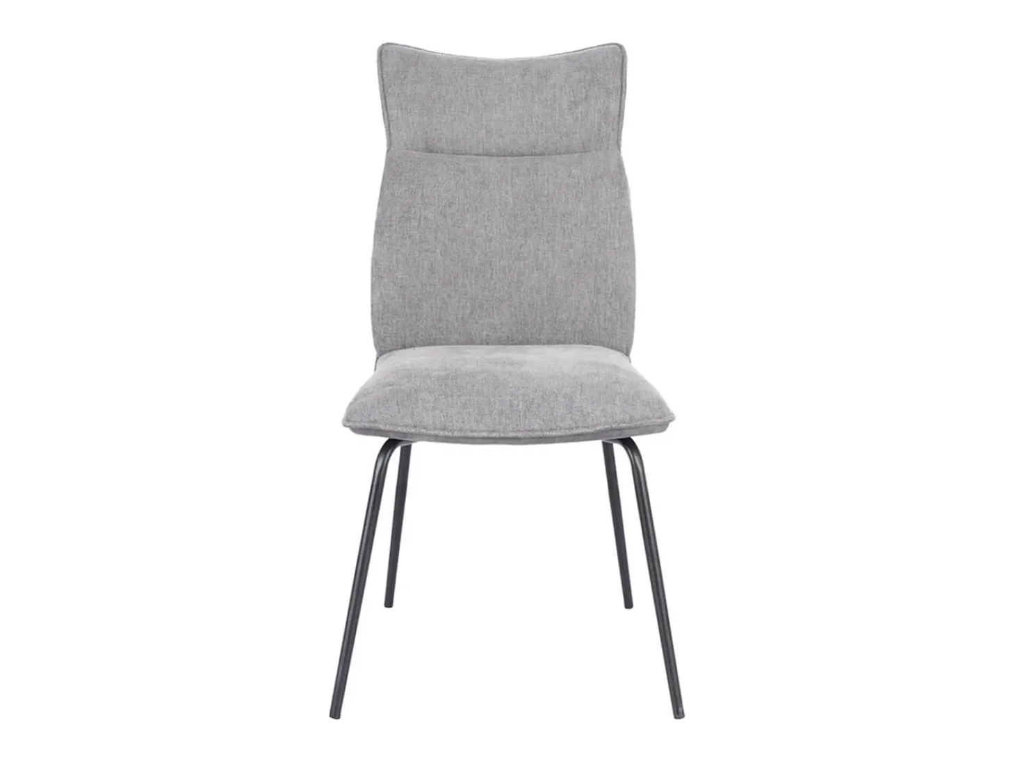 Pack de 2 sillas de 95x65x45 cm con respaldo trasero en símil napa en color gris Roma