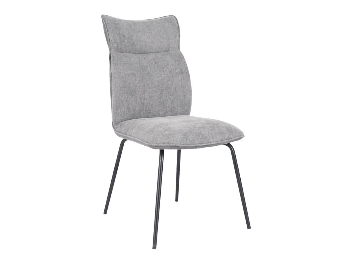 Pack de 2 sillas de 95x65x45 cm con respaldo trasero en símil napa en color gris Roma