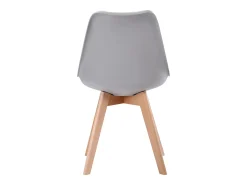 Pack de 4 sillas escandinavas NORA color gris con cojín