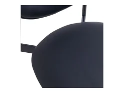 Pack de 2 sillas Eva respaldo curvado negro 85x52x47 cm Adec