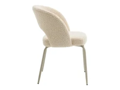 Pack de 2 sillas FLAVIA de tela de bucles beige - HAPPY GARDEN