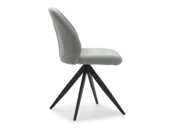 Pack de 2 sillas giratorias modelo Tamesis tapizado textil gris claro, 85cm(alto) 49.5cm(a