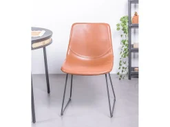 Pack de 2 sillas industriales - City - Naranja