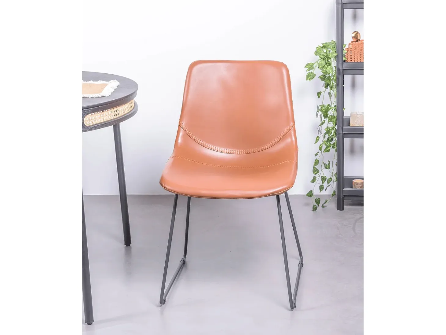 Pack de 2 sillas industriales - City - Naranja
