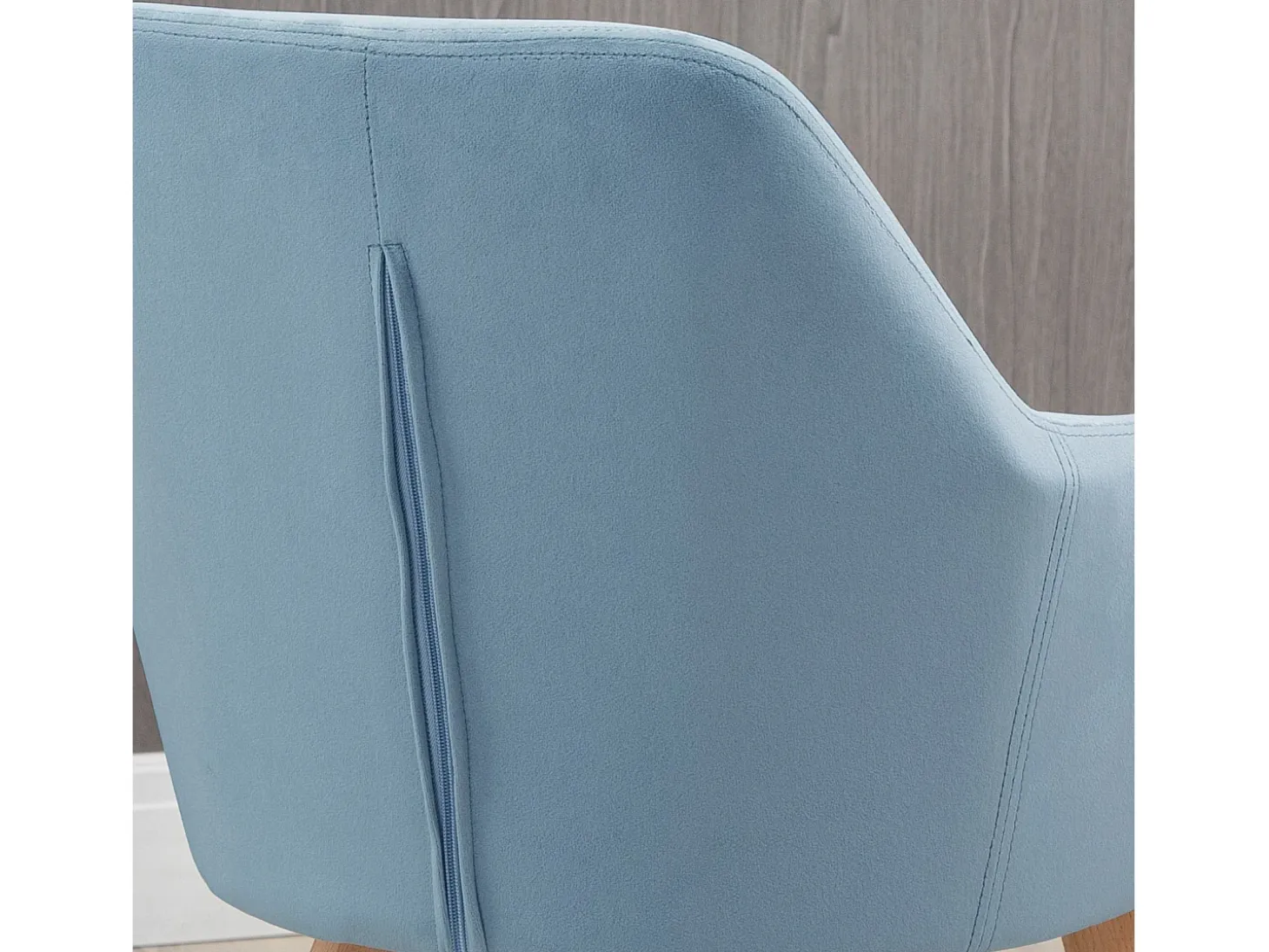 Pack de 2 sillas Luna Homcom con reposabrazos azul claro 80x54x57 cm