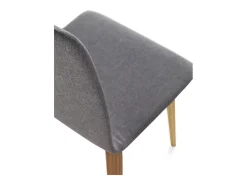 Pack de 4 sillas madera tapizadas en gris