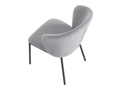 Pack de 2 sillas Margot respaldo acolchado gris 82x63x60 cm Adec