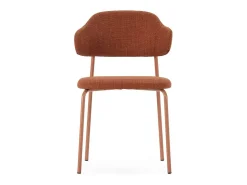 Pack de 4 sillas md-Joel tapizado textil terracota, 78cm(alto) 51cm(ancho) 53cm(largo)