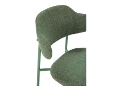 Pack de 4 sillas md-Joel tapizado textil verde, 78cm(alto) 51cm(ancho) 53cm(largo)