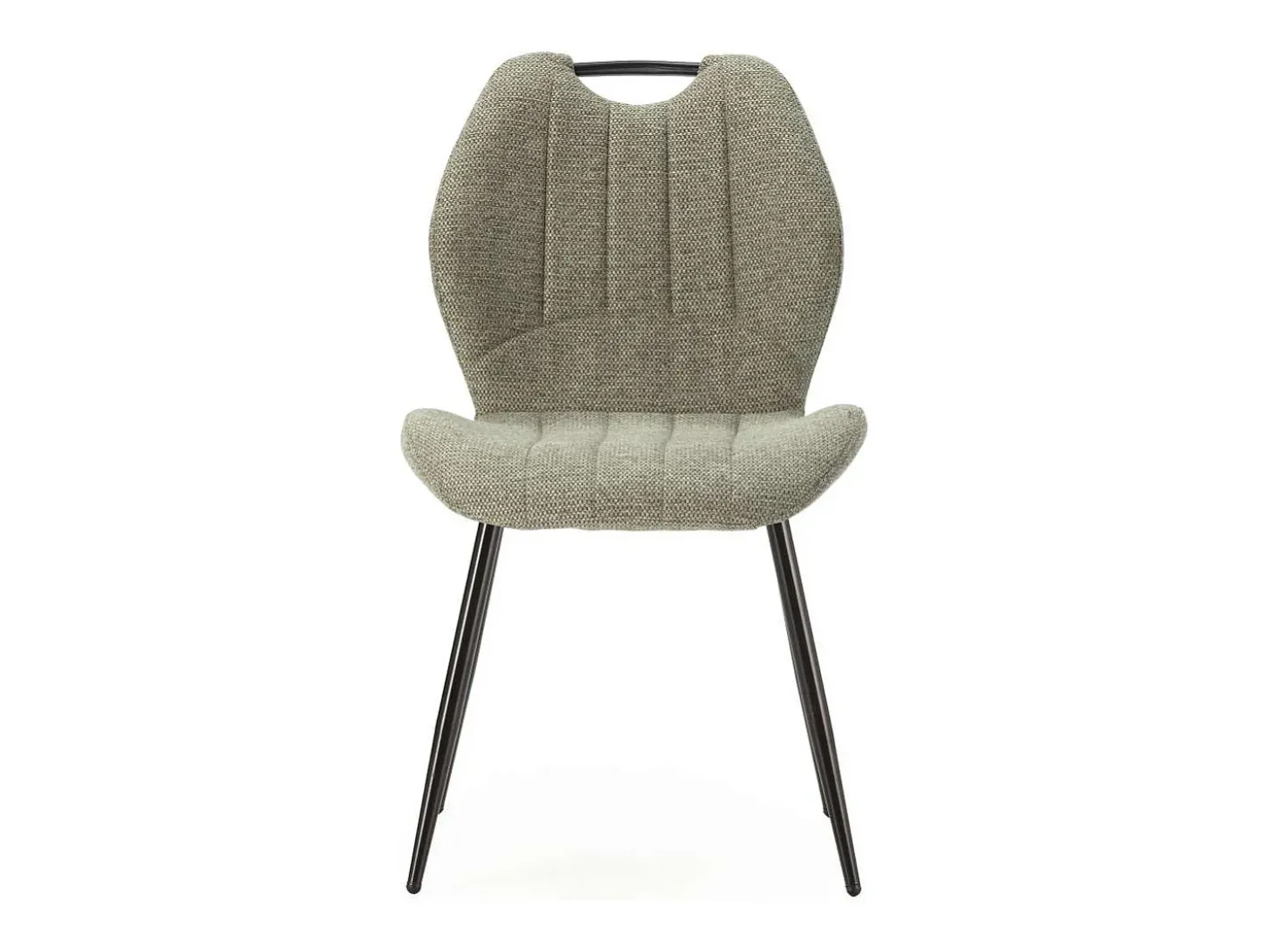 Pack de 4 sillas md-Omar tapizado textil verde/negro, 86cm(alto) 48cm(ancho) 58cm(largo)