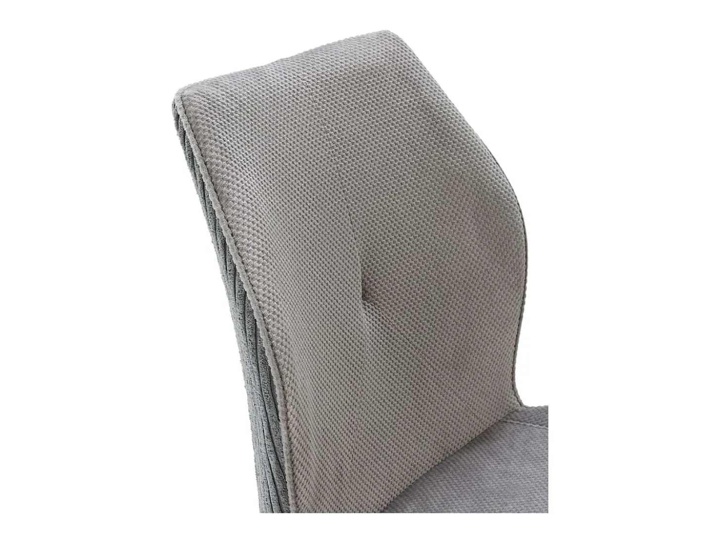 Pack de 2 sillas modelo Adara tapizado textil gris claro, 91cm(alto) 46cm(ancho) 62cm(larg