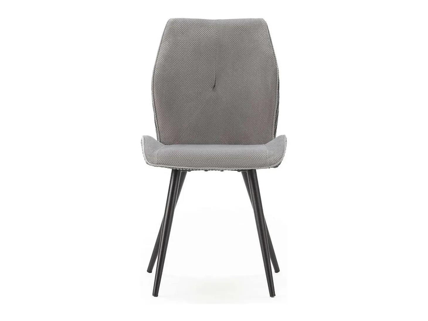 Pack de 2 sillas modelo Adara tapizado textil gris claro, 91cm(alto) 46cm(ancho) 62cm(larg