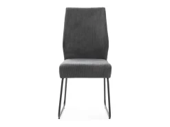 Pack de 4 sillas modelo Alicia tapizado textil gris antracita, 97cm(alto) 45cm(ancho) 62cm