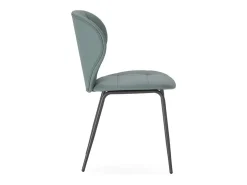 Pack de 2 sillas modelo Fauna tapizado polipiel verde, 83cm(alto) 50cm(ancho) 57cm(largo)