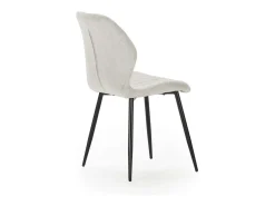 Pack de 4 sillas modelo Miño tapizado textil blanco, 85cm(alto) 47cm(ancho) 58cm(largo)