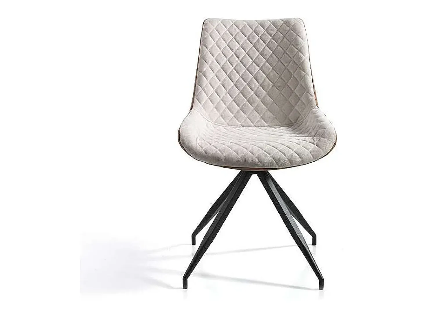 Pack de 2 sillas modelo SABINA acabado beige/marrón, 48 x 62 x 87 cm (largo x ancho x alt