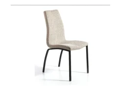 Pack de 4 sillas modelo TANIA acabado tela beige claro, 43 x 58 x 94cm (largo x ancho x al