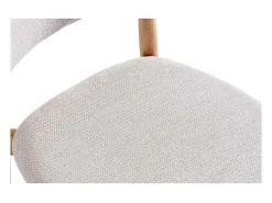Pack de 2 sillas para cocina o comedor Vera tapizado textil beige/natural,79cm(alto) 48cm(