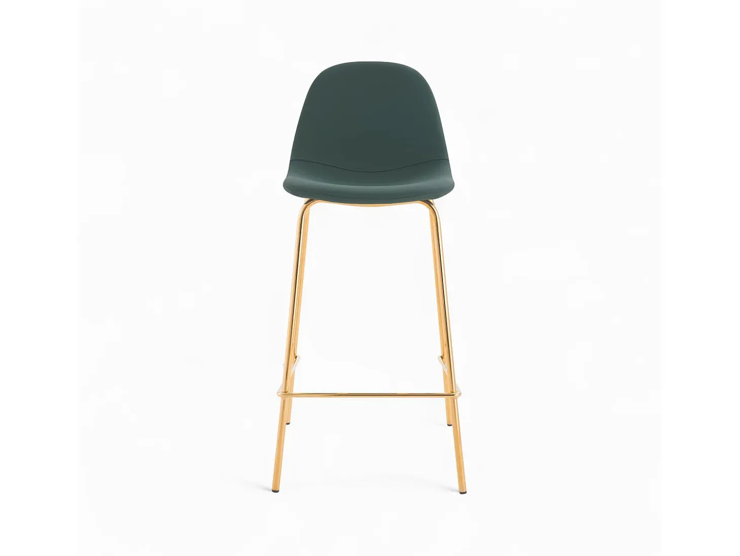 Pack de 4 sillas para isla central blancas y verdes 65 cm - Henrik