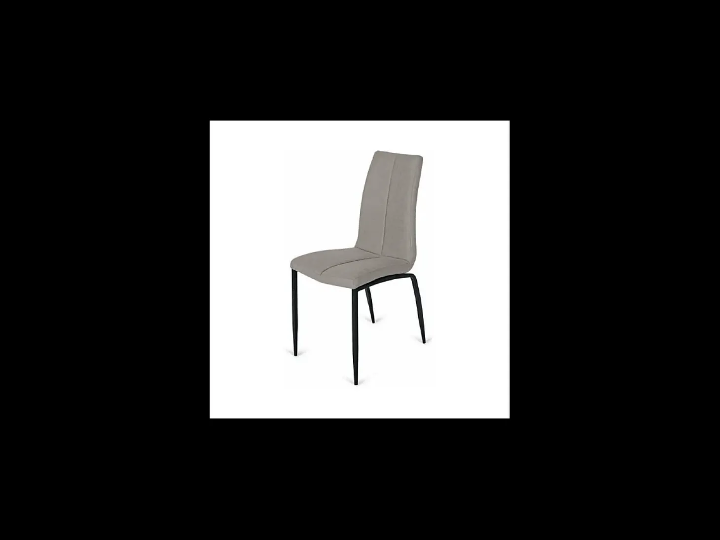 Pack de 4 sillas Ronda tapizadas tipo lido beige, 91 cm (alto) 40 cm (ancho) 60 cm (fondo)