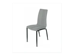 Pack de 4 sillas Ronda tapizadas tipo lido gris claro. 91 cm (alto) 40 cm (ancho) 60 cm (f