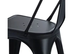 Pack de 4 sillas Tolix negro 85x45x45 cm Adec