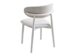 Pack de 2 sillas Vera respaldo curvo beige/blanco 79x48x45 cm Adec