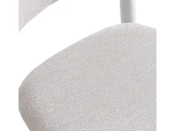 Pack de 2 sillas Vera respaldo curvo beige/blanco 79x48x45 cm Adec