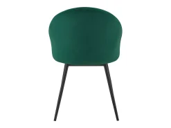 Pack de 2 sillas vintage de terciopelo verde DIANE