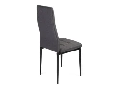 Pack de 6 sillas Zuni tela gris 96x41x48 cm