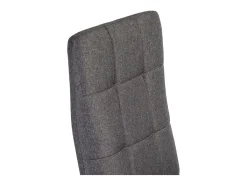 Pack de 6 sillas Zuni tela gris 96x41x48 cm