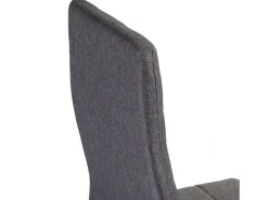 Pack de 6 sillas Zuni tela gris 96x41x48 cm