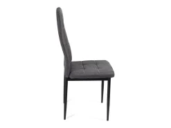 Pack de 6 sillas Zuni tela gris 96x41x48 cm
