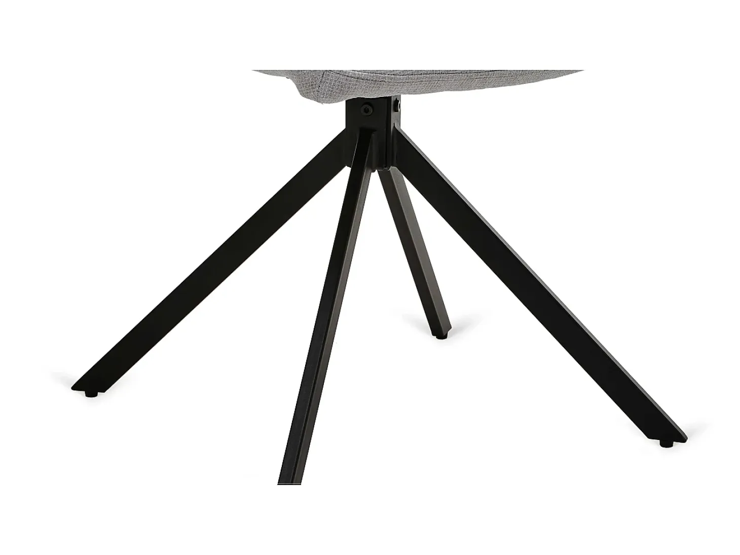 Pack de 2 sillones Gabi tapizadas en textil gris, 85cm(alto) 42cm(ancho) 58cm(fondo)