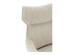 Pack de 2 sillones modelo Dimitri tapizado textil beige, 90cm(alto) 60cm(ancho) 65cm(largo