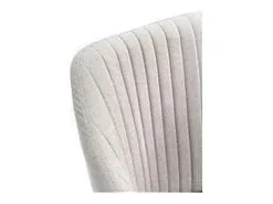 Pack de 2 sillones para comedor Marc tapizado textil gris claro, 88cm(alto) 55cm(ancho) 57