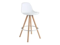 Pack de 2 taburetes Buñuel en blanco. 96 cm(alto)30 cm(ancho)40 cm(fondo)