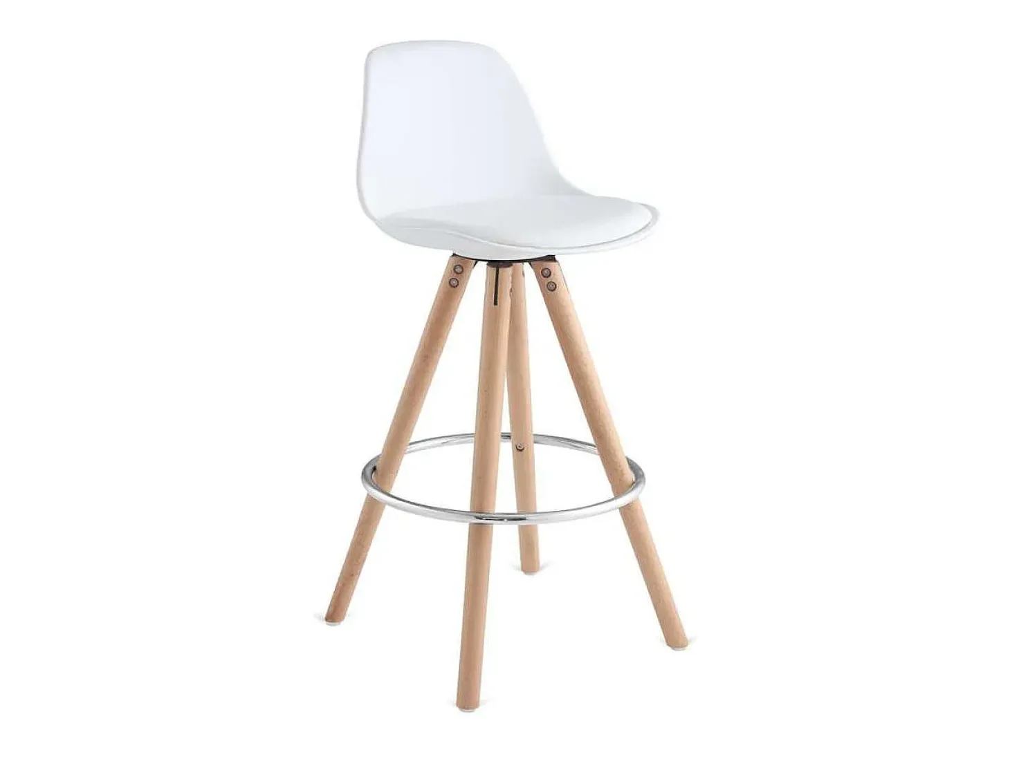 Pack de 2 taburetes Buñuel en blanco. 96 cm(alto)30 cm(ancho)40 cm(fondo)