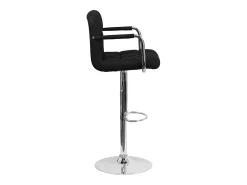 Pack de 2 taburetes de bar negros con reposabrazos MIKE