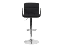 Pack de 2 taburetes de bar negros con reposabrazos MIKE