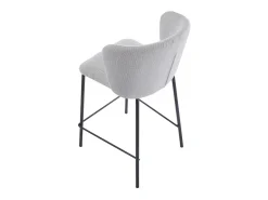 Pack de 2 taburetes Margot con respaldo curvo beige 103x53x50 cm Adec