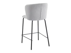 Pack de 2 taburetes Margot con respaldo curvo beige 103x53x50 cm Adec