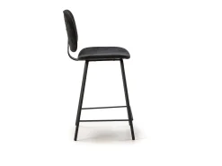 Pack de 2 taburetes modelo MARIO acabado negro, 65/98cm(alto) 50cm(ancho) 44cm (largo)