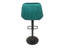 Pack de 2 taburetes regulables modelo Monet tapizado en tela velvet verde, 54cm(ancho ) 88