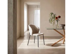 Packs 4 sillas Beige 49 x 80 cm